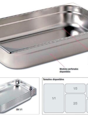 Tapas Cubetas GN Acero Inoxidable de GN1/9 PEKIN GNCH41